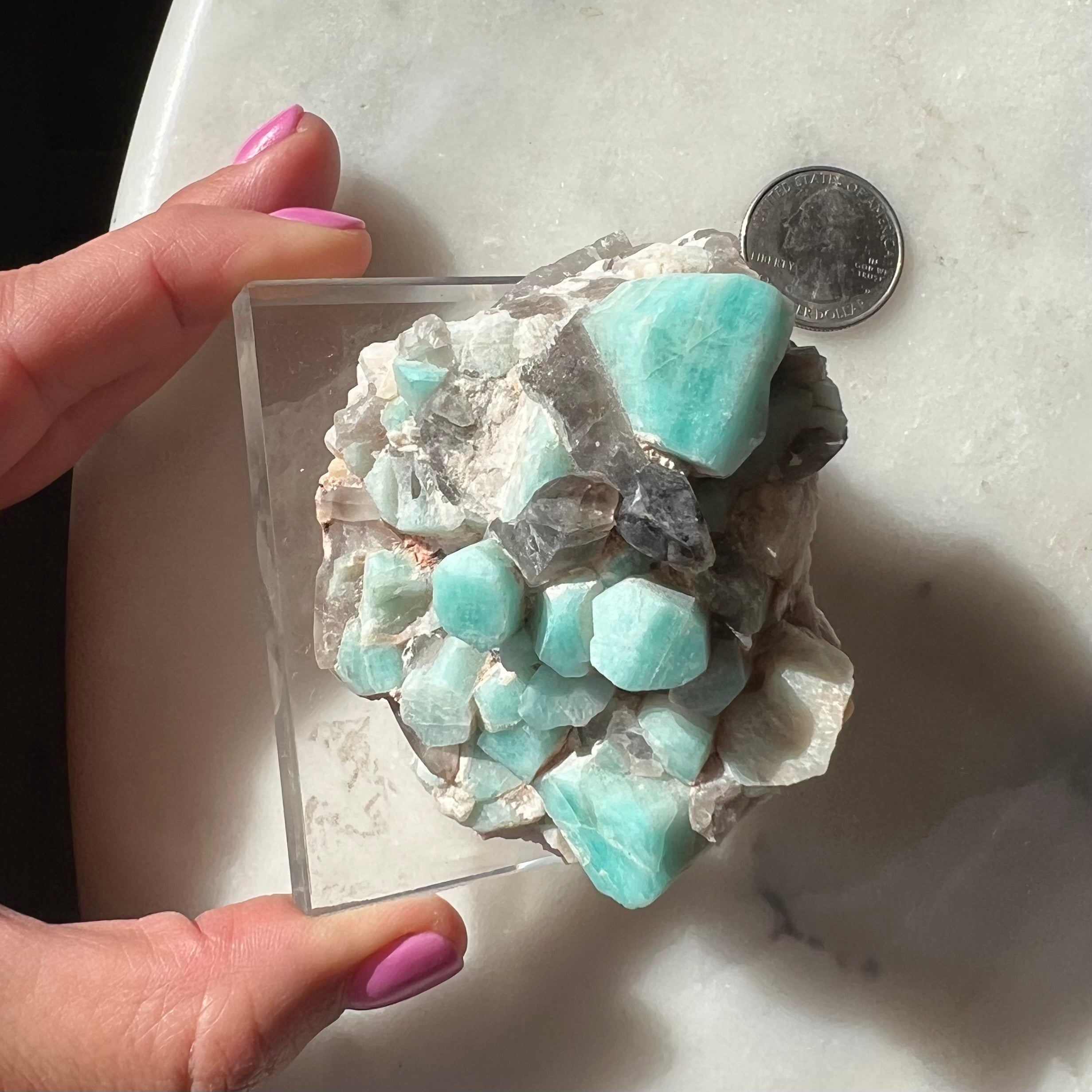 Amazonite and Smoky Quartz Combo, Colorado (KB-ASQ-3) – Truth Minerals