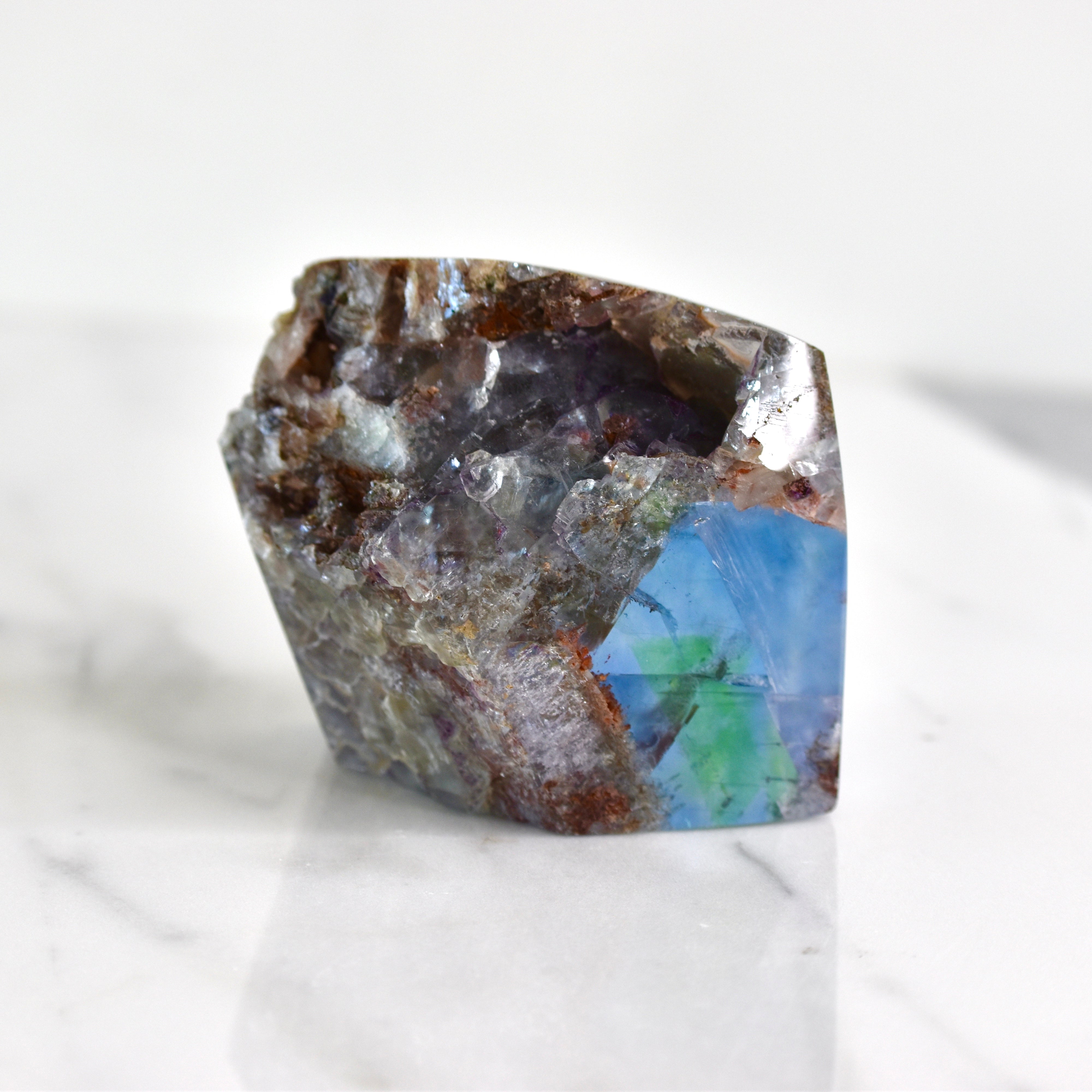 Polished Fluorite, Green Monster Pocket, Colorado (MW-FL-18