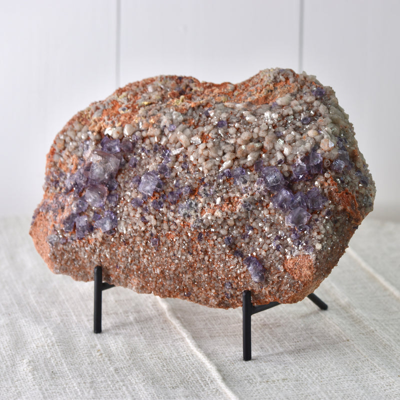 Colorado Purple Fluorite with Milky Quartz