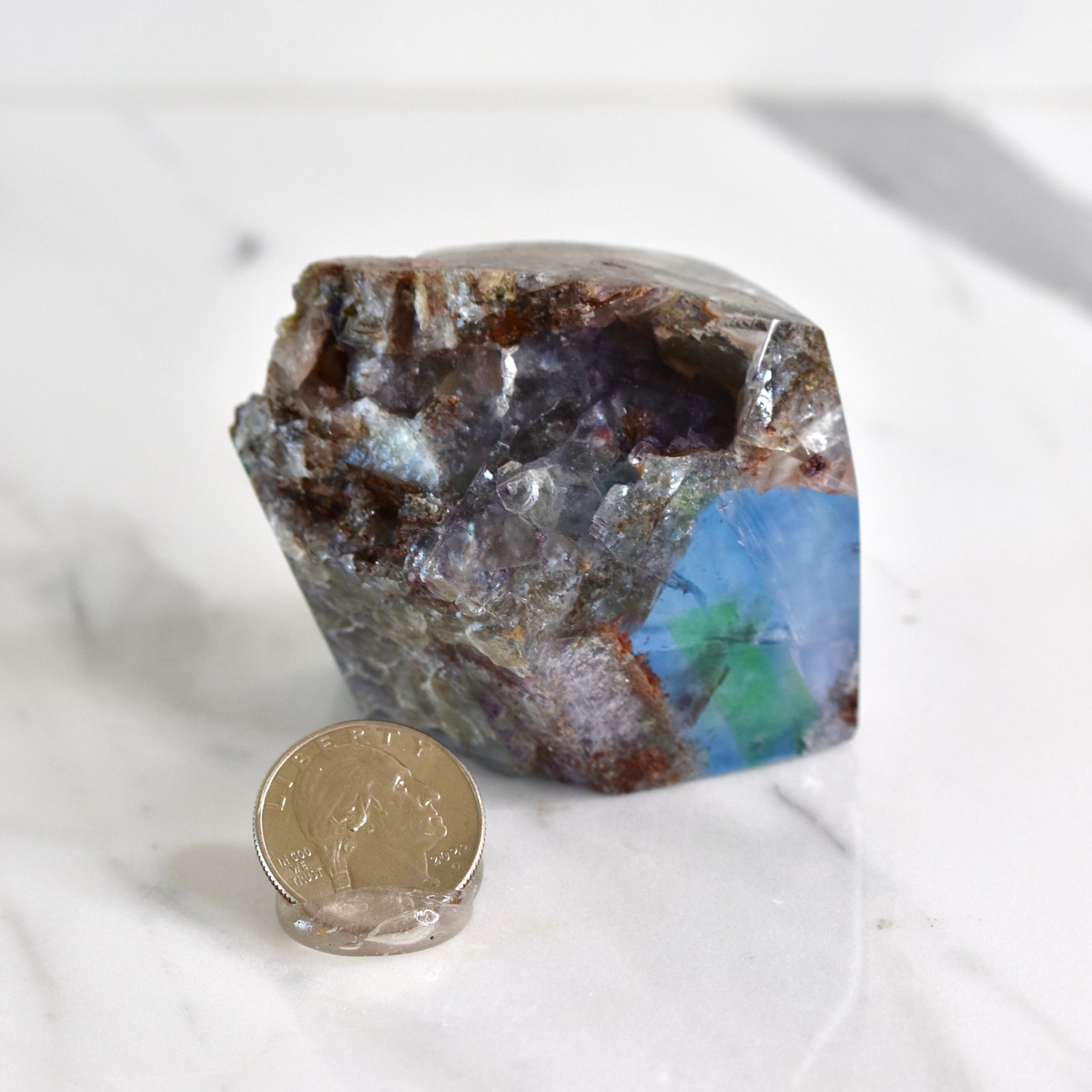 Polished Fluorite, Green Monster Pocket, Colorado (MW-FL-18