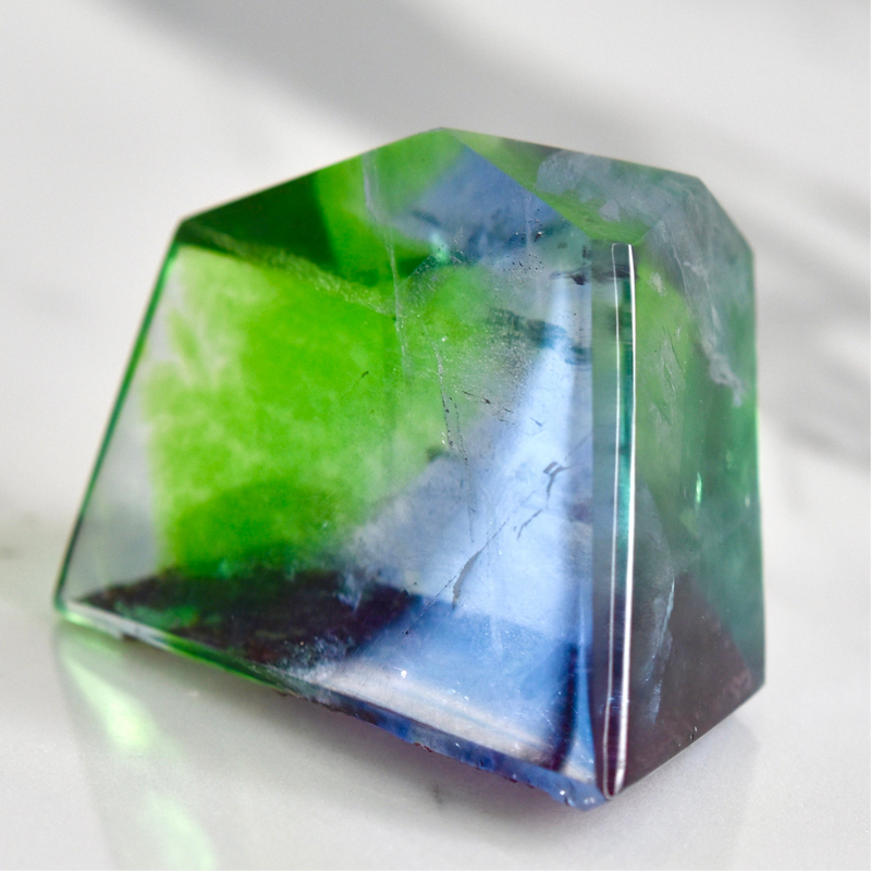 Polished Fluorite, Green Monster Mountain Pocket, Colorado (MW-FL-19)