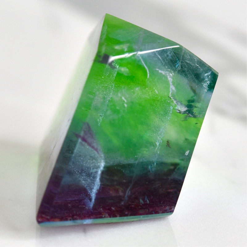 Polished Fluorite, Green Monster Mountain Pocket, Colorado (MW-FL-19)