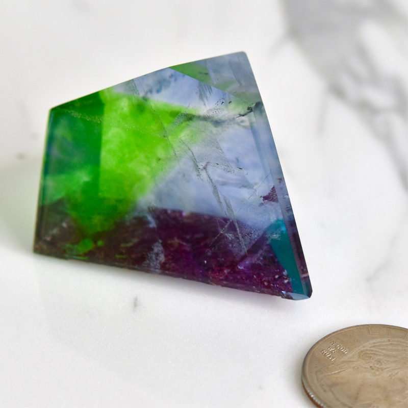 Polished Fluorite, Green Monster Mountain Pocket, Colorado (MW-FL-19)