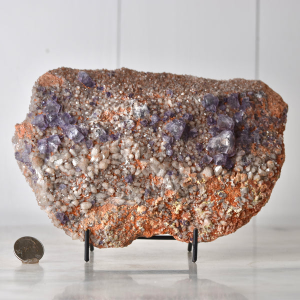 Colorado Purple Fluorite with Milky Quartz