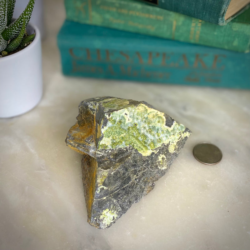 Lime slice Wavellite (W-14)